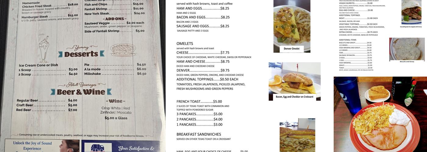 H & P Cafe Menu