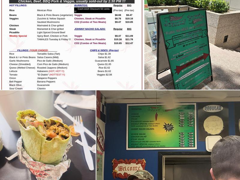 Johnny Burrito Menu