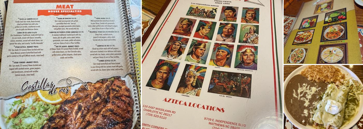 Azteca Menu