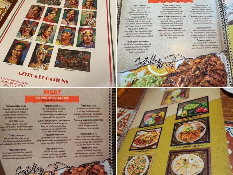 Azteca Menu
