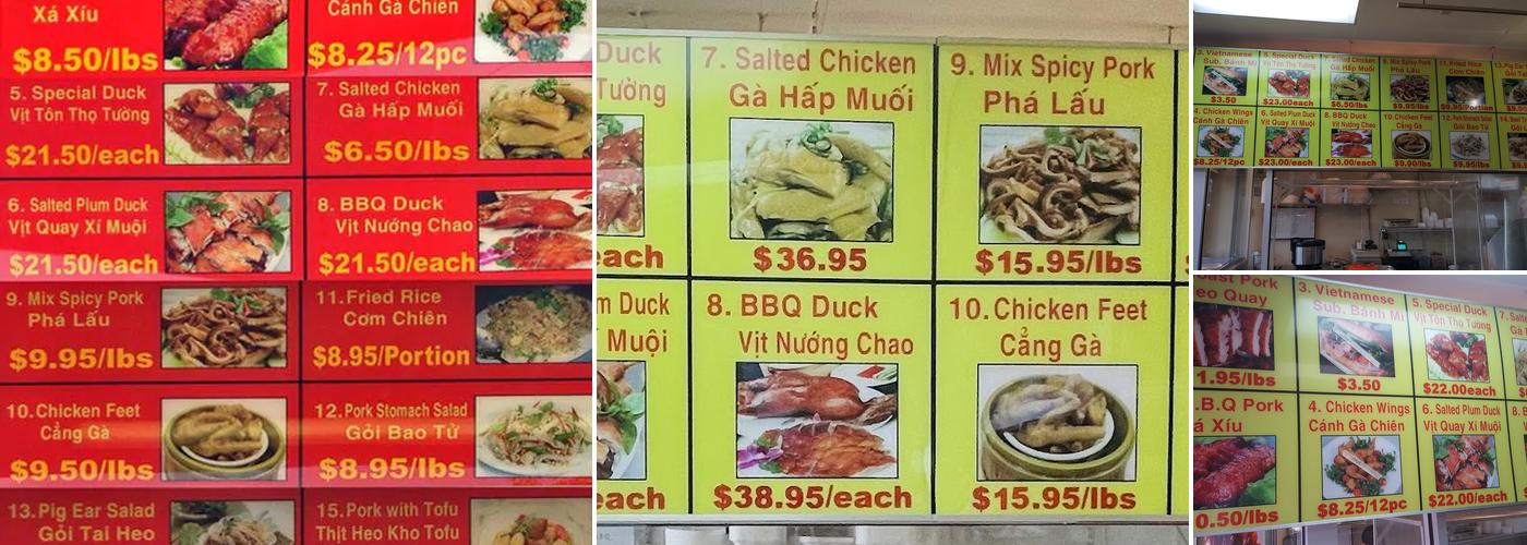 Vanloi Chinese Barbecue Menu