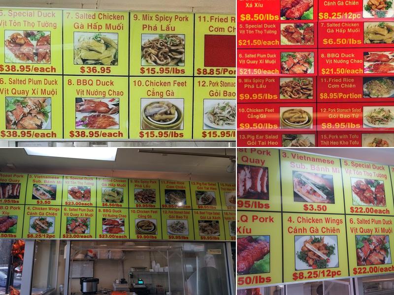 Vanloi Chinese Barbecue Menu