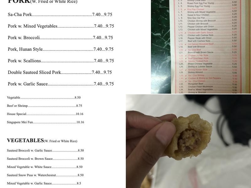 Cottage 2 Menu