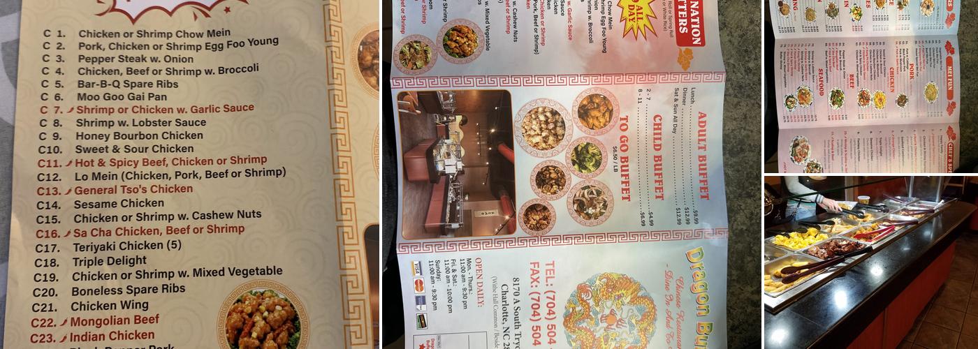 Dragon Buffet Menu