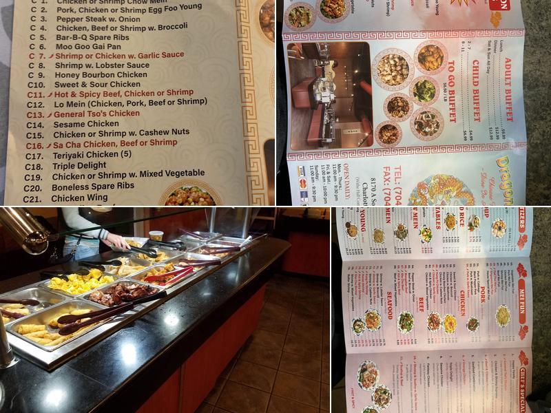 Dragon Buffet Menu