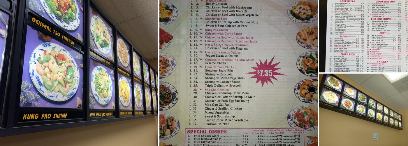 FU SHING Menu