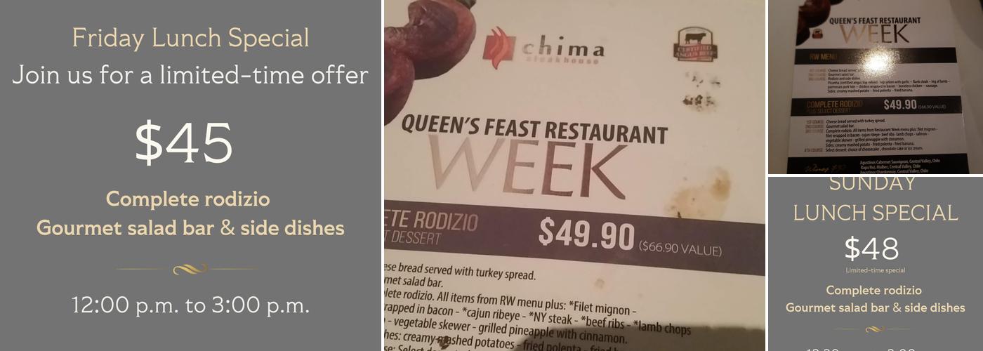 Chima Steakhouse Menu