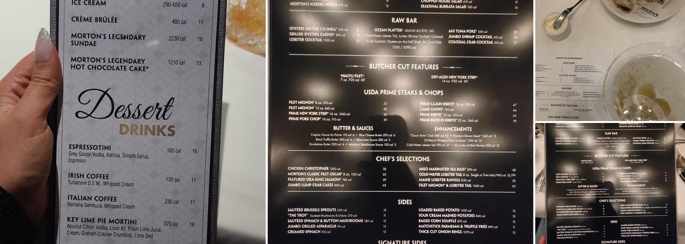 Morton's The Steakhouse Menu