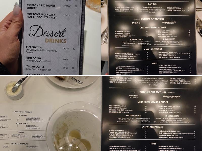 Morton's The Steakhouse Menu