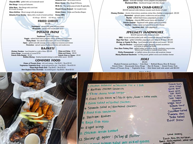 Moosehead Grill Menu