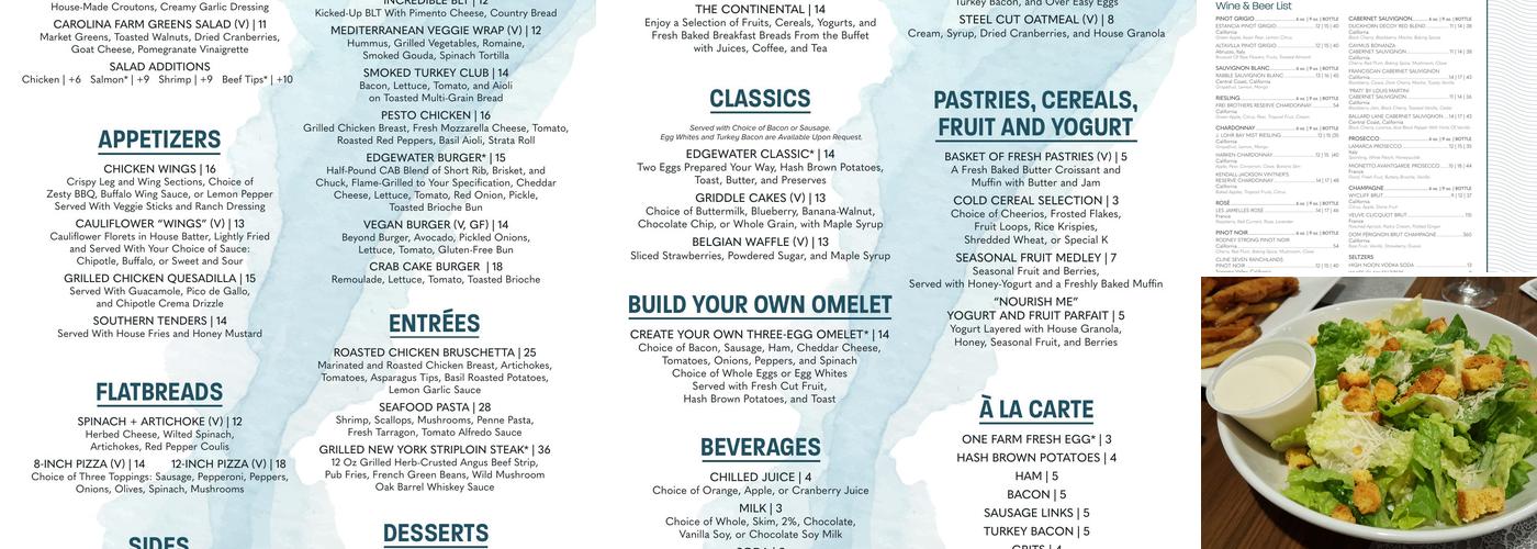 Edgewater Bar & Grille Menu