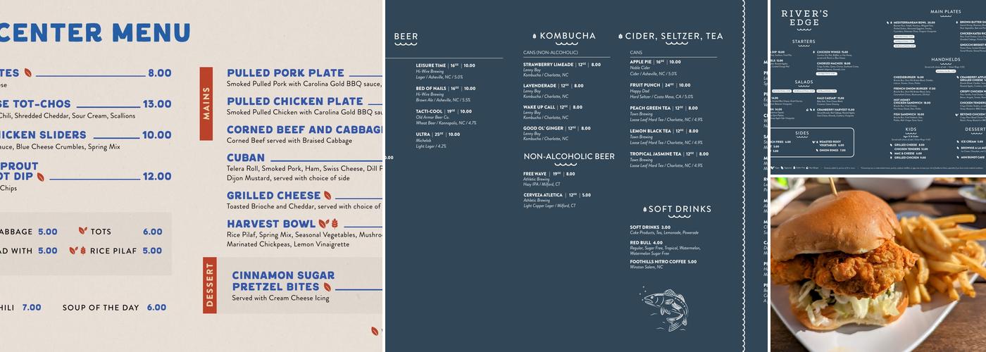 River’s Edge Menu