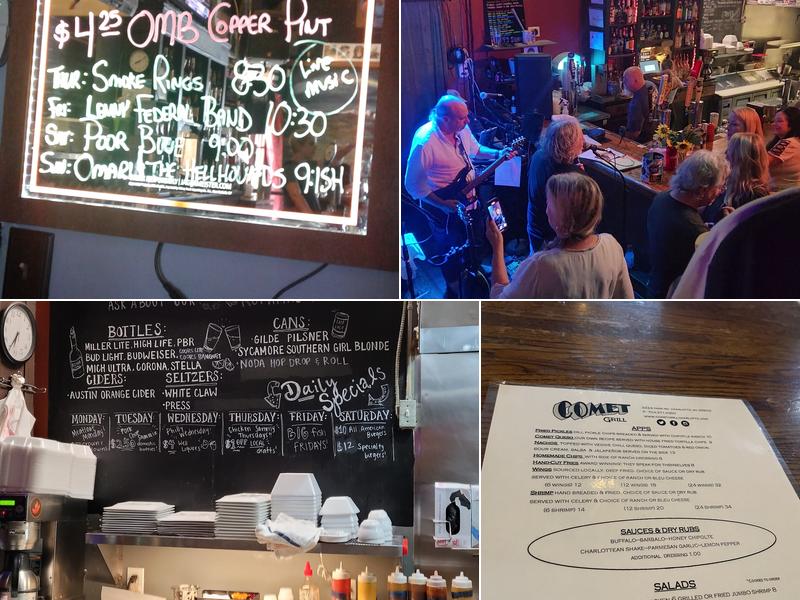 Comet Grill Menu