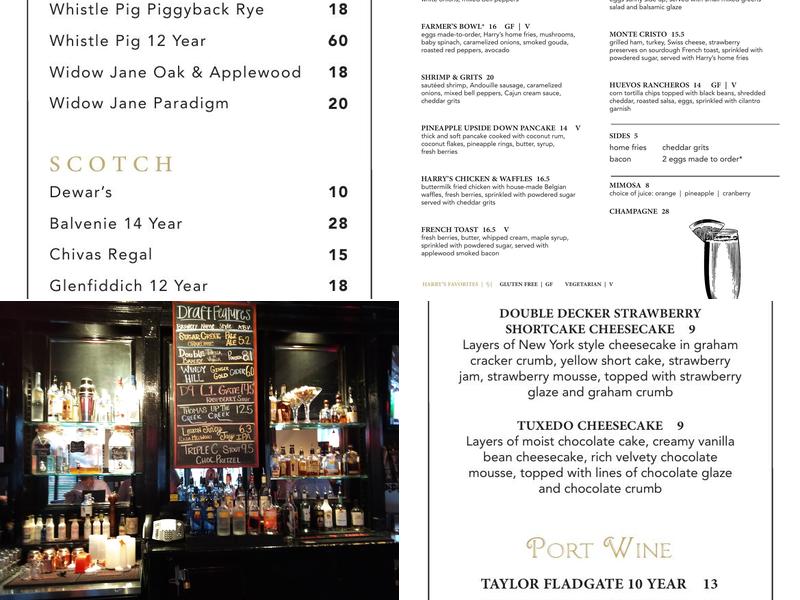 Harry's Grille & Tavern - Ayrsley Menu