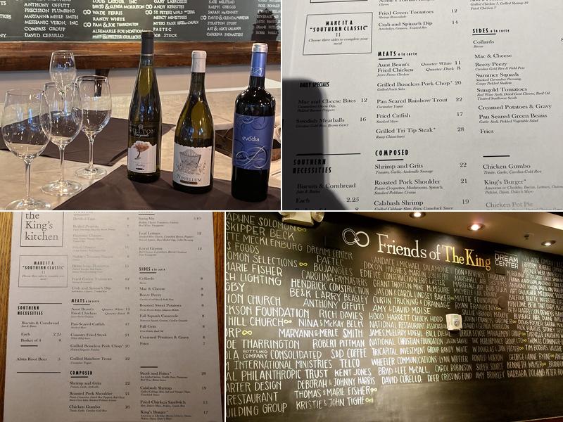 The King's Kitchen Menu