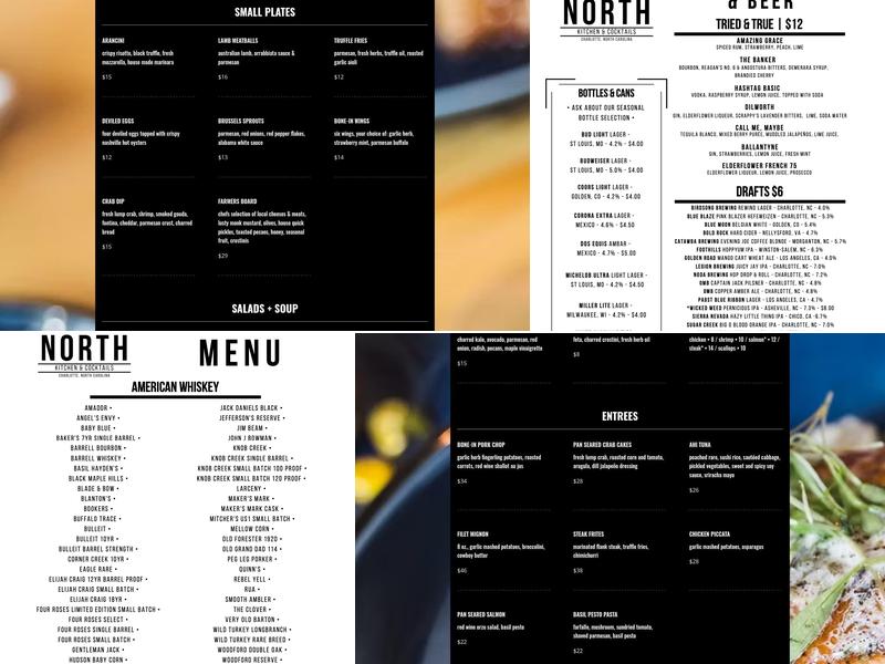 204 North Kitchen and Cocktails Menu