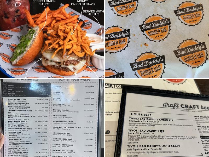 Bad Daddy's Burger Bar Menu
