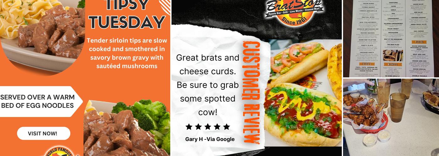 Brat Stop Menu