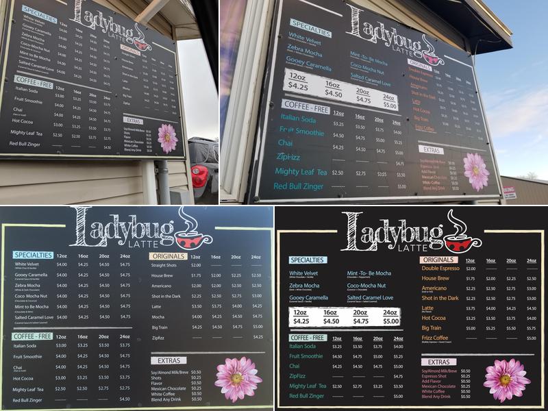 Ladybug Latte Menu