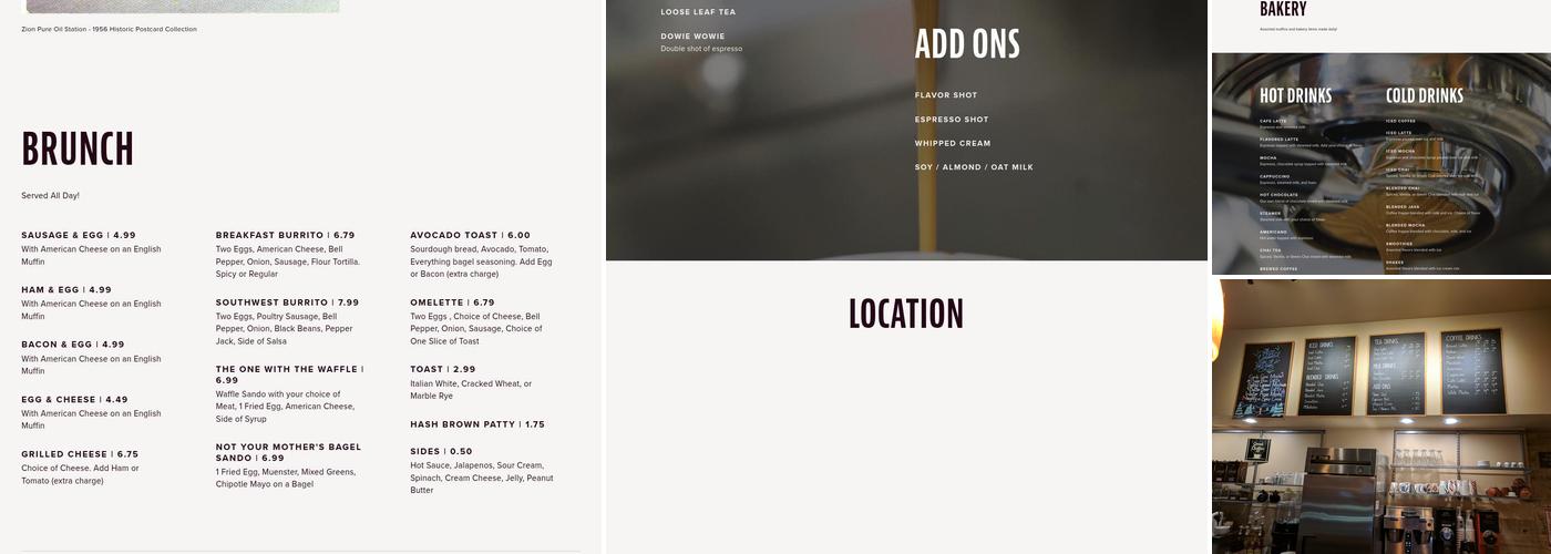 Its All Good Coffee & Espresso Menu