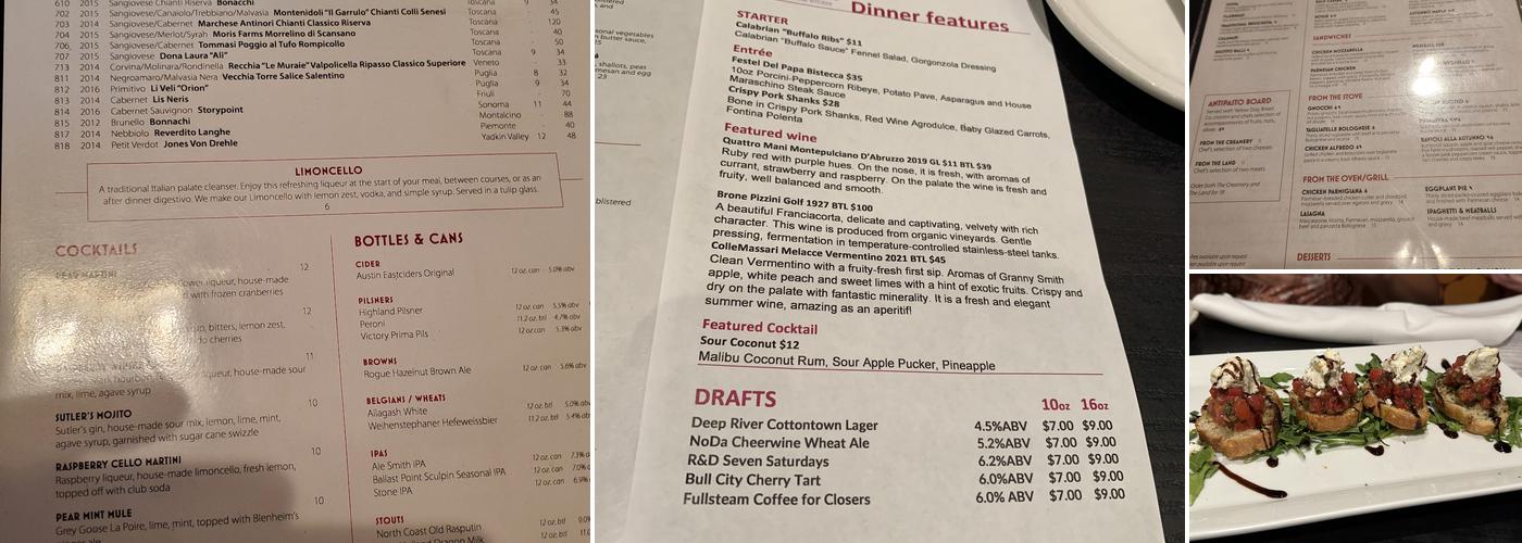 Gravy Menu