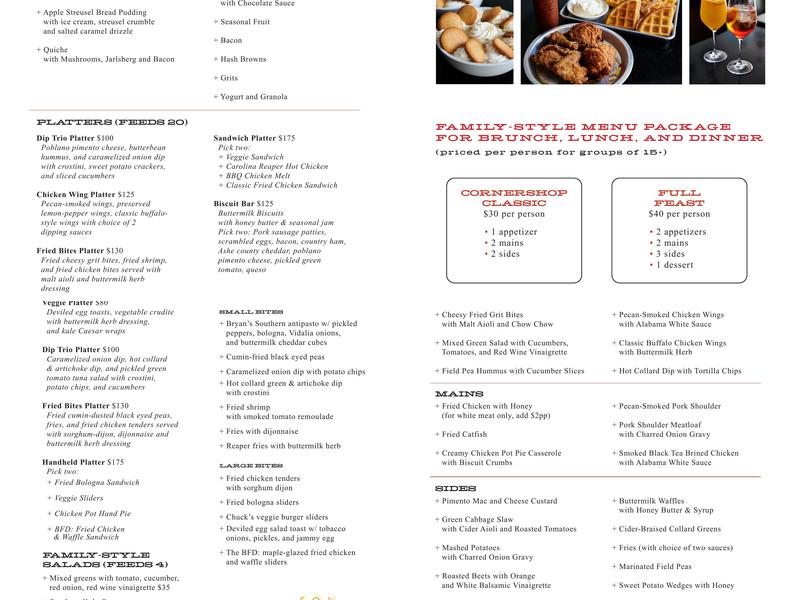 Death and Taxes Menu