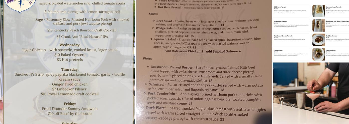 J Betski's Menu