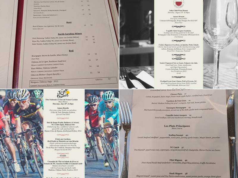 Saint Jacques Menu