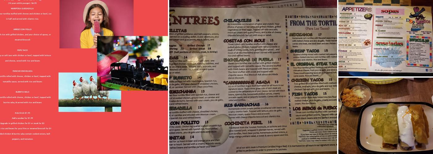 Dos Taquitos Menu