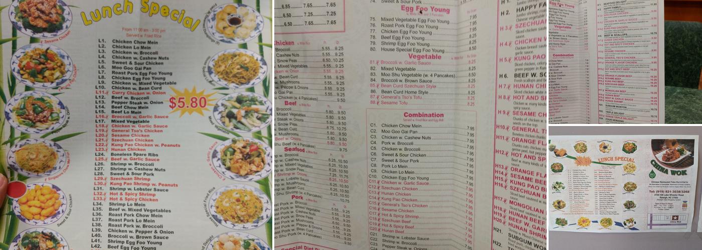 China Wok Menu