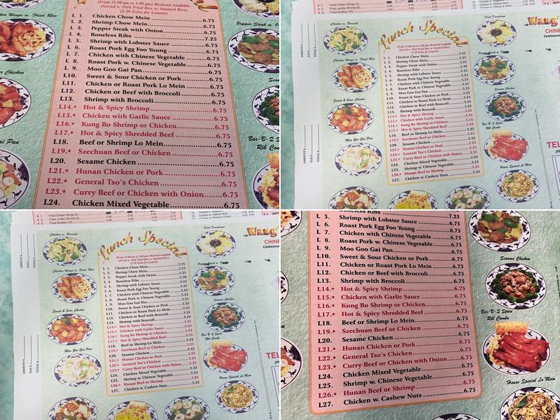 Wang's Kitchen Menu
