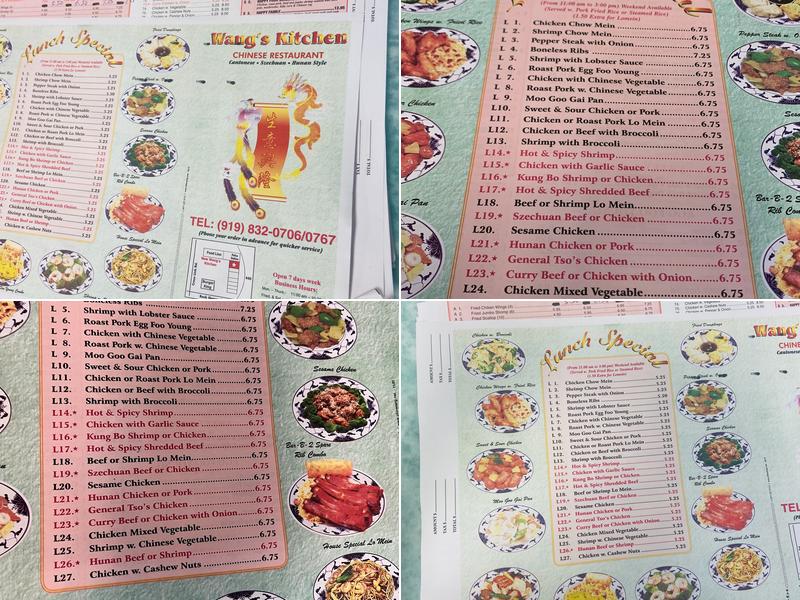 Wang's Kitchen Menu
