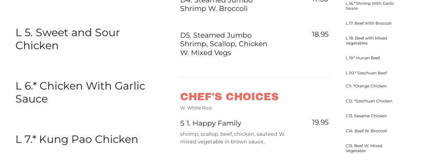 Fu Kee Express Menu