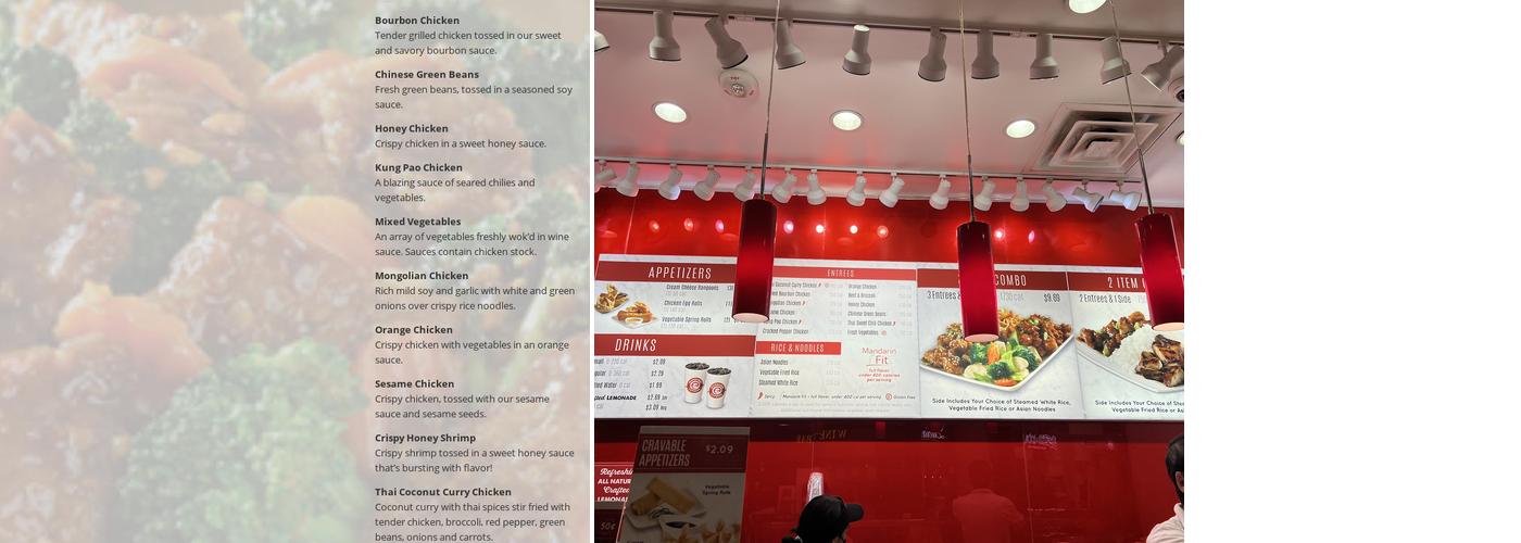 Mandarin Express Menu