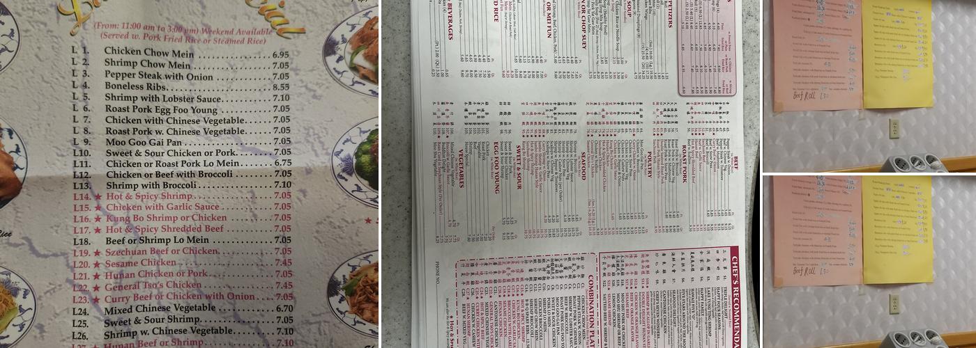 Wang's Kitchen Menu