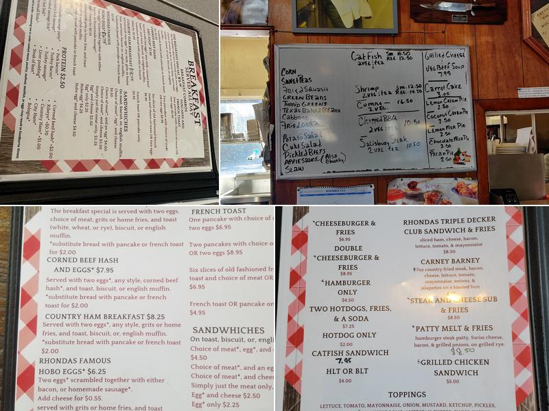 Watkins Grill Menu