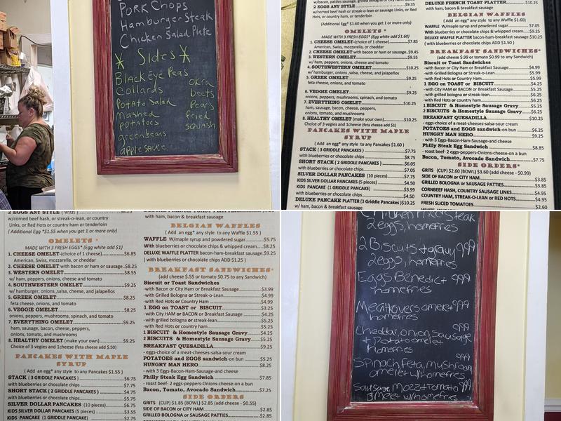 Rolesville Diner Menu