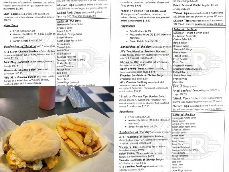 Al's Diner Menu