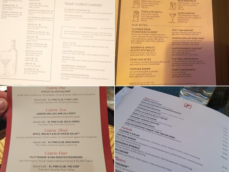 Fleming’s Prime Steakhouse & Wine Bar Menu