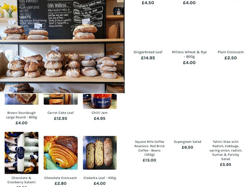 Flint Owl Bakery Menu