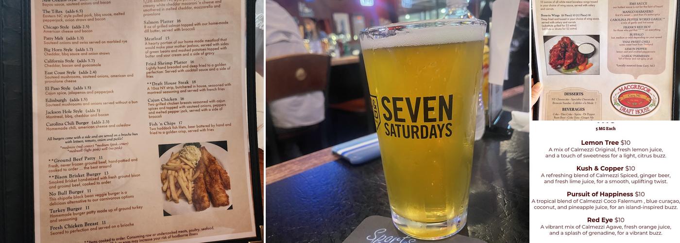 MacGregor Draft House Menu