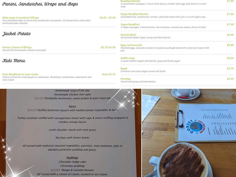 Dorset Adventure Cafe Menu