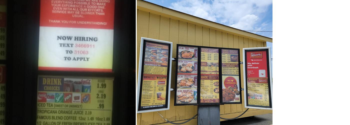 Mrs Winners Chicken & Biscuits Menu