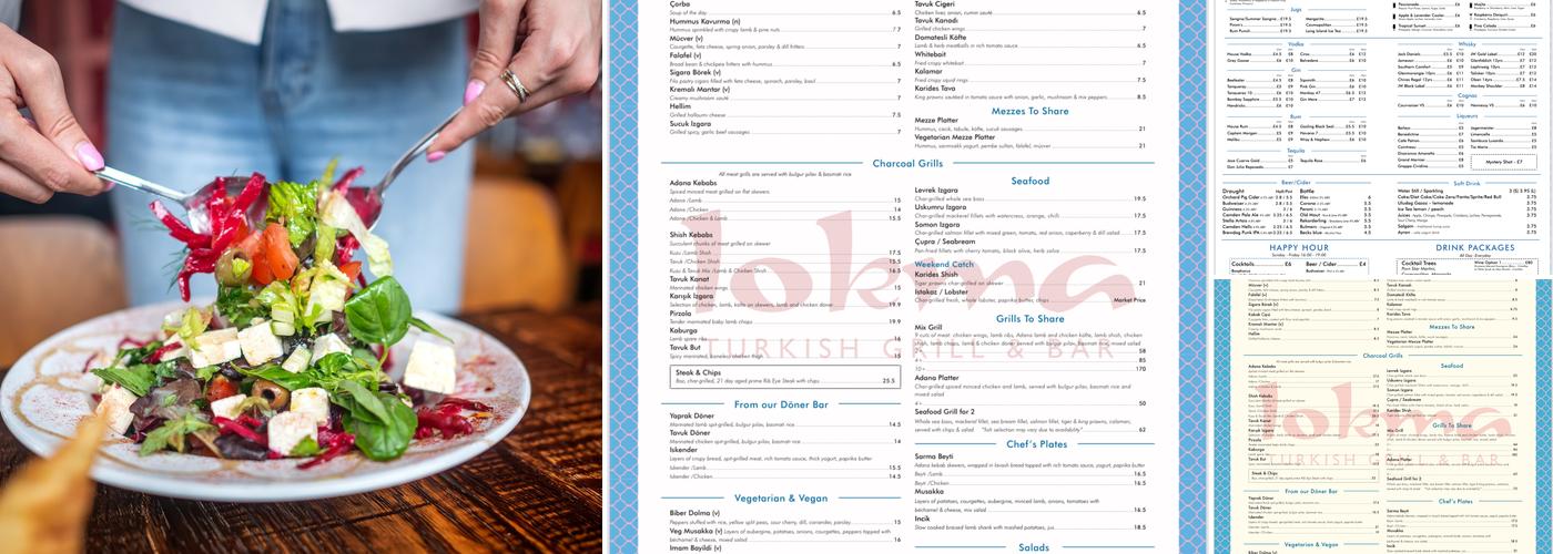 Lokma Turkish Grill & Bar Menu