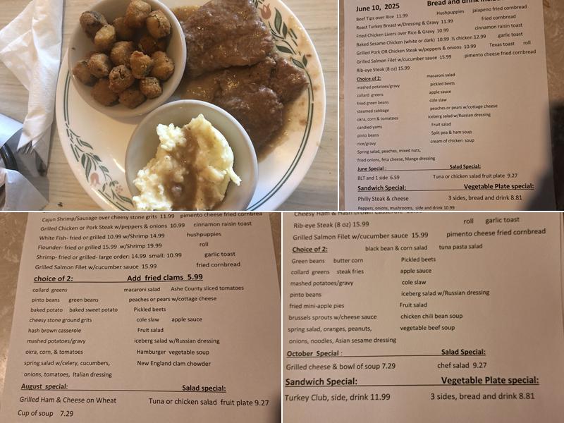 Coliseum Country Cafe Menu