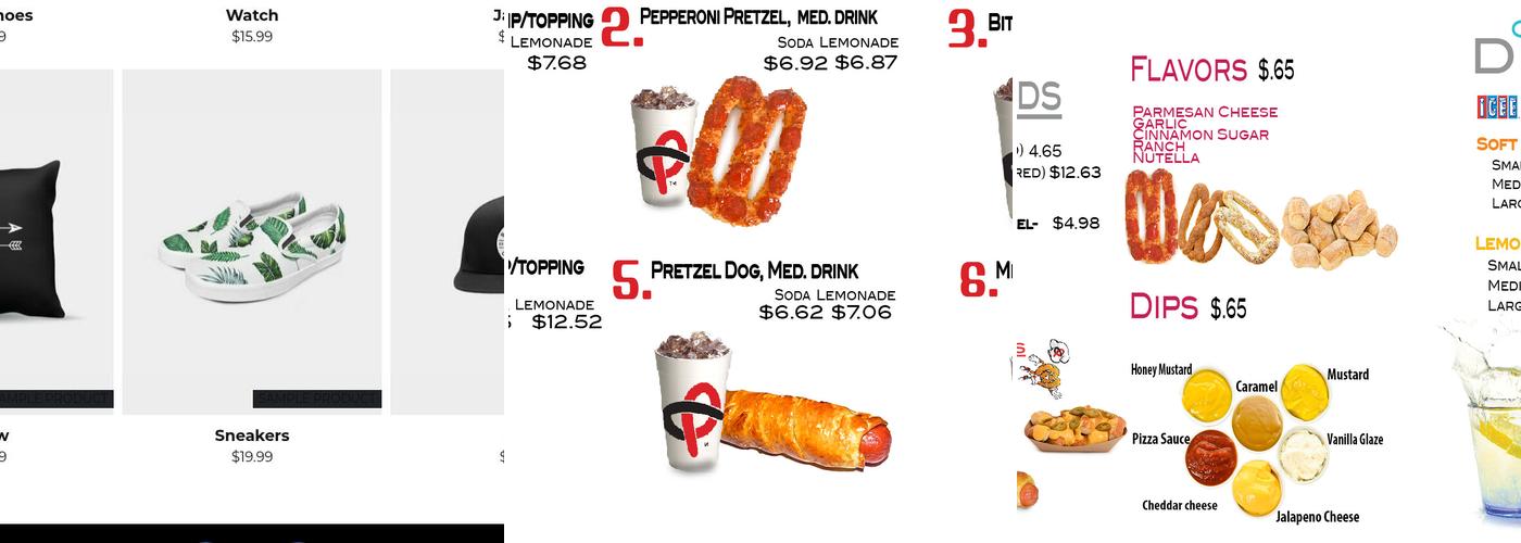 Pretzel Cafe Menu
