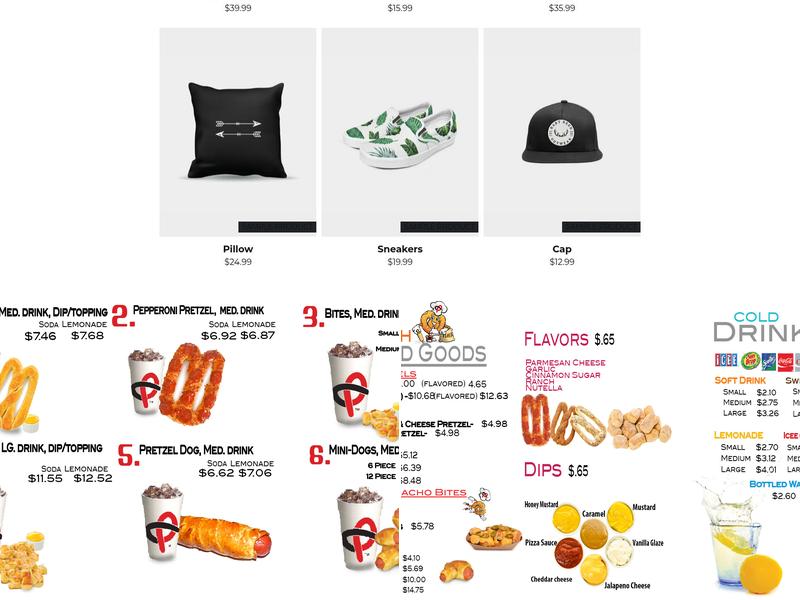 Pretzel Cafe Menu