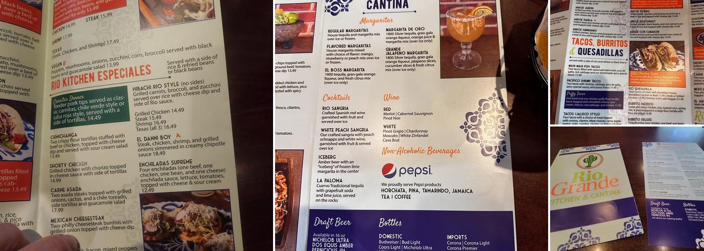 Rio Grande Kitchen & Cantina - New Garden Location Menu