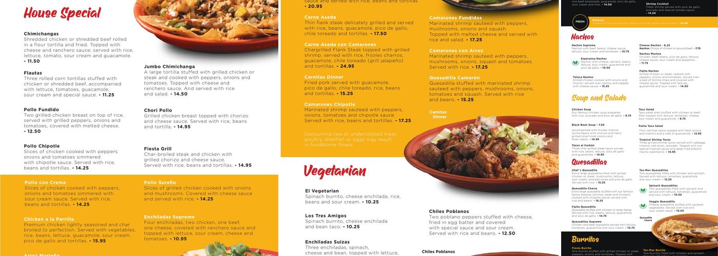 La Fiesta Greensboro Menu