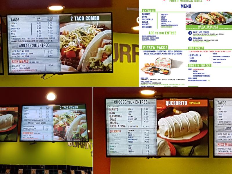 Salsarita's Fresh Mexican Grill Menu